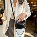 Bolso Mini Acolchado para Mujer con Cadena Metálica | Bolso Crossbody Elegante y Moderno
