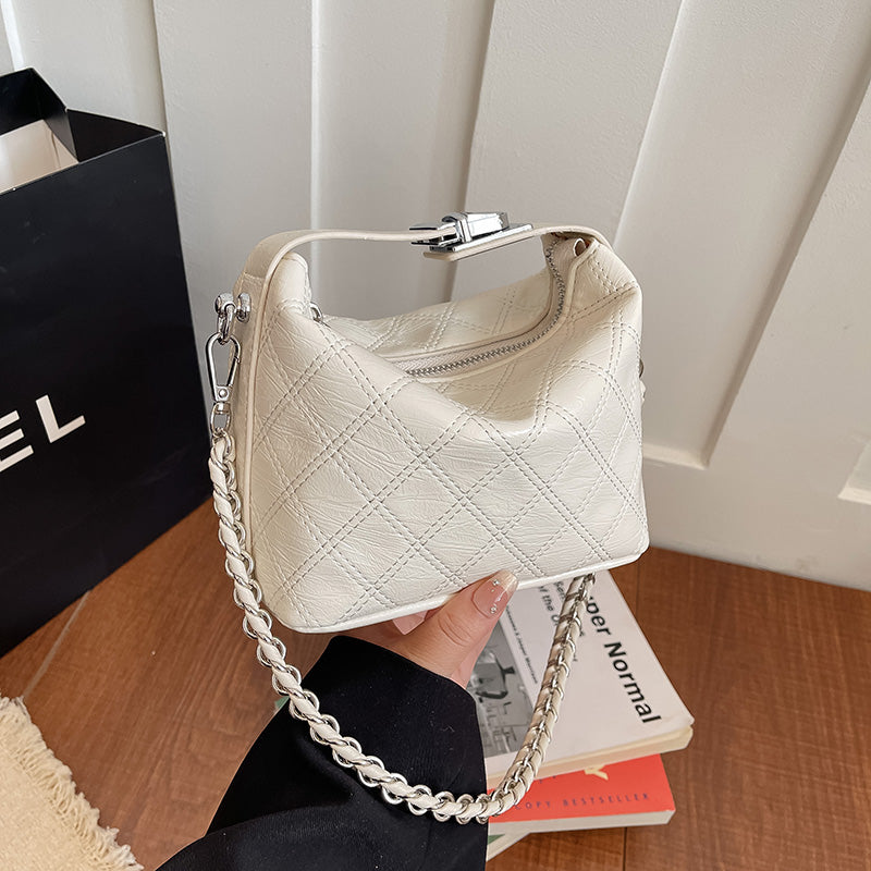 Bolso Mini Acolchado para Mujer con Cadena Metálica | Bolso Crossbody Elegante y Moderno