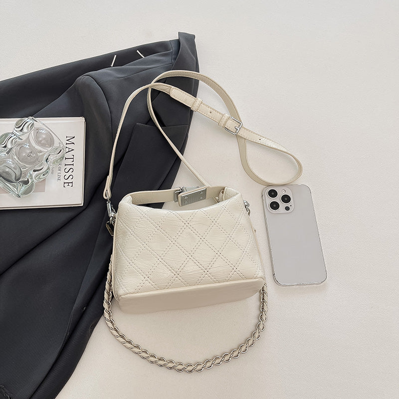 Bolso Mini Acolchado para Mujer con Cadena Metálica | Bolso Crossbody Elegante y Moderno