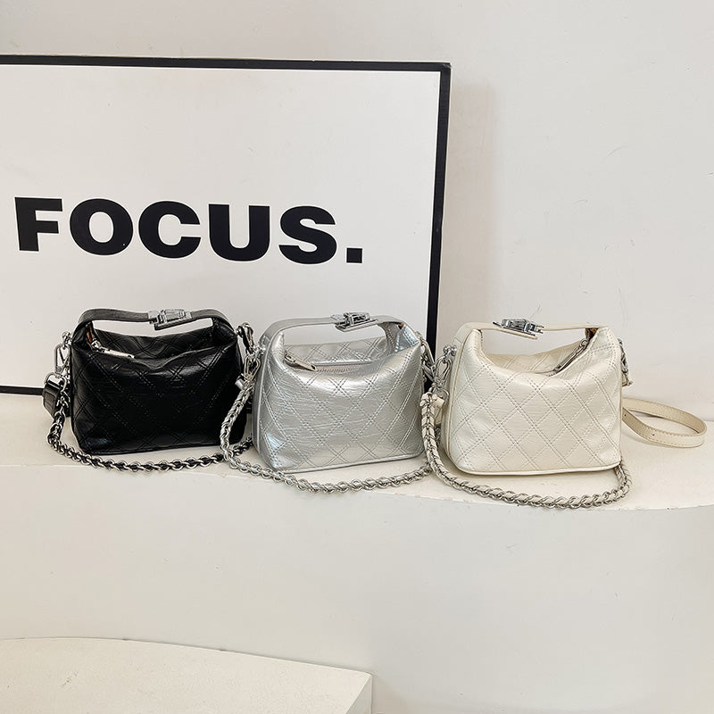 Bolso Mini Acolchado para Mujer con Cadena Metálica | Bolso Crossbody Elegante y Moderno