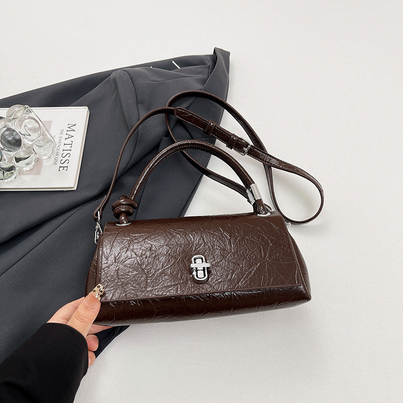 Bolso Retro Elegante para Mujer con Asa Superior | Bolso de Hombro y Crossbody Vintage