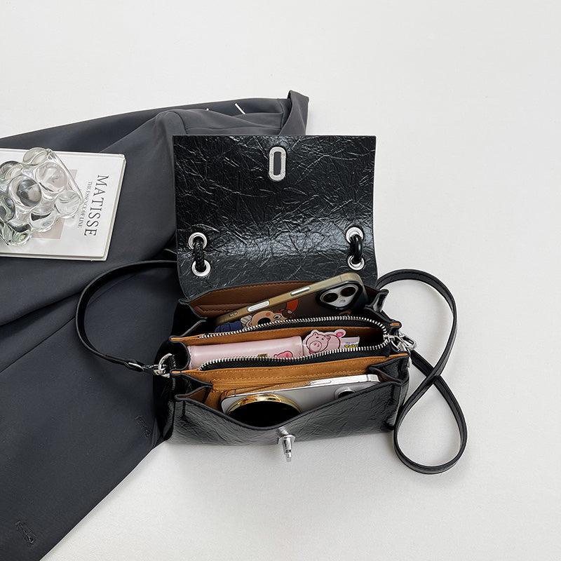 Bolso Retro Elegante para Mujer con Asa Superior | Bolso de Hombro y Crossbody Vintage